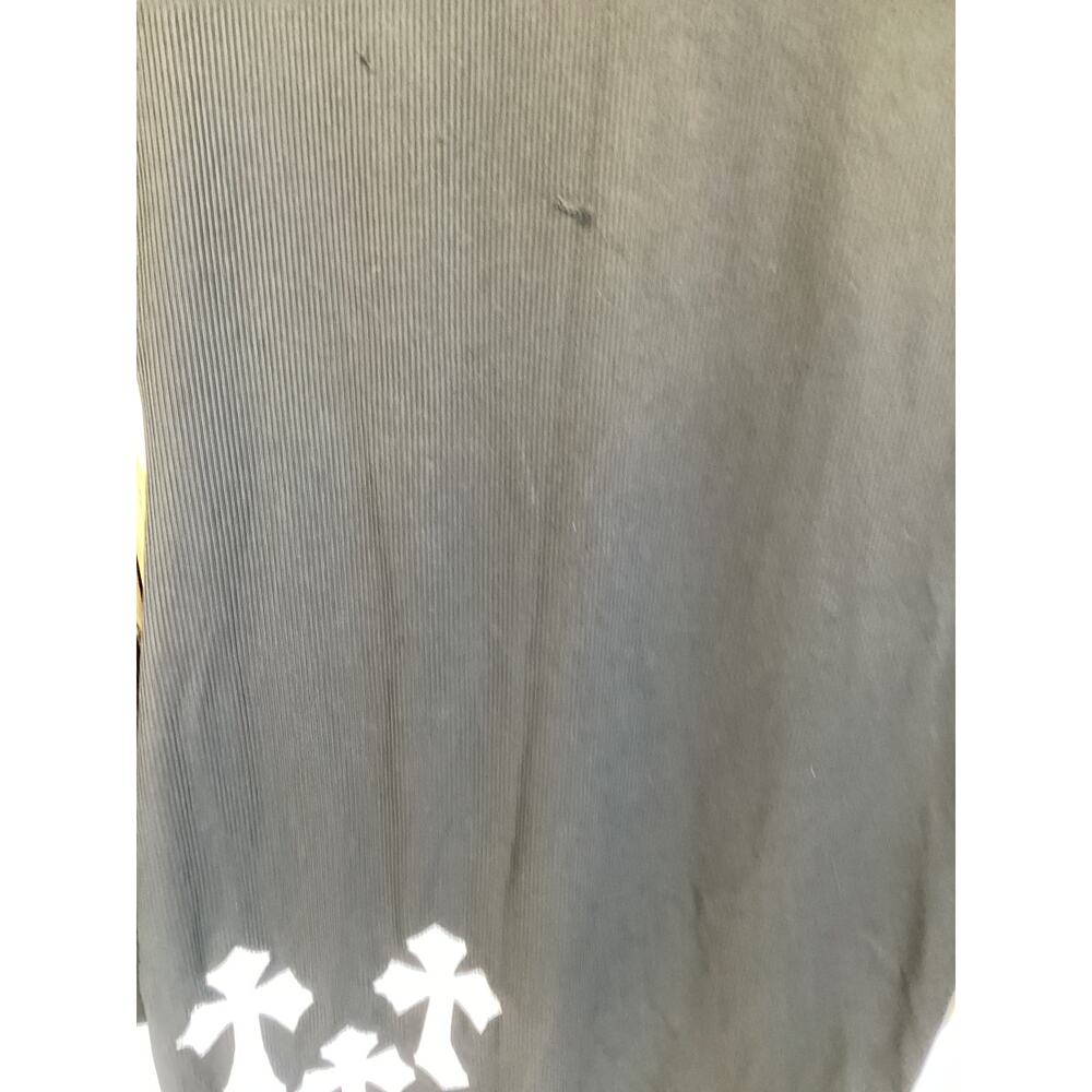 Embroidered Cross Pattern Notched Neck Dress – Bo… - image 2